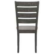 Silla de comedor de madera Dalila color capuchino (juego de 2)