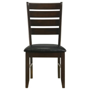 Silla de comedor de madera Dalila color capuchino (juego de 2)