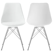 Juniper Polypropylene Dining Side Chair Black (Set of 2)