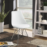 Silla de comedor Juniper de polipropileno negra (juego de 2)