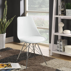 Silla de comedor Juniper de polipropileno negra (juego de 2)
