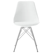 Silla de comedor Juniper de polipropileno negra (juego de 2)