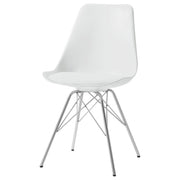 Silla de comedor Juniper de polipropileno negra (juego de 2)