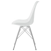 Silla de comedor Juniper de polipropileno negra (juego de 2)
