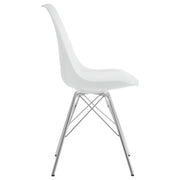 Silla de comedor Juniper de polipropileno negra (juego de 2)