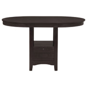 Lavon Oval Counter Height Dining Set Espresso