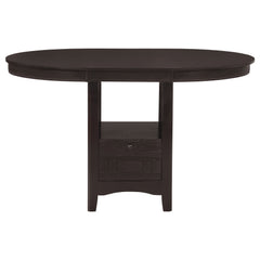 Lavon Oval Counter Height Dining Set Espresso