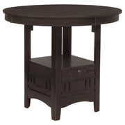 Mesa de comedor extensible ovalada Lavon de 60 pulgadas en color castaño