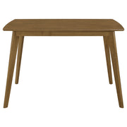 Juego de mesa de comedor rectangular Kersey color castaño