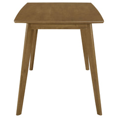 Juego de mesa de comedor rectangular Kersey color castaño
