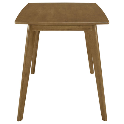 Juego de mesa de comedor rectangular Kersey color castaño
