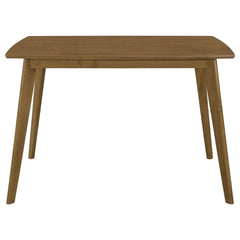 Mesa de comedor rectangular de madera Kersey de 47 pulgadas en color castaño