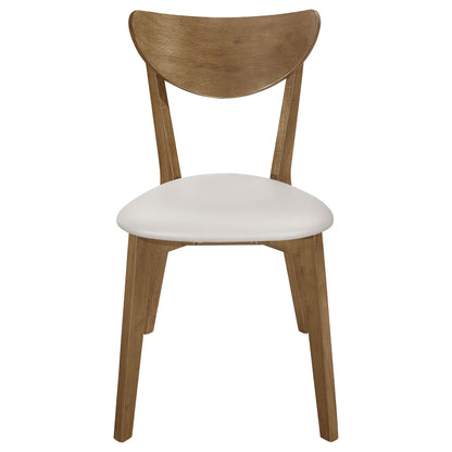 Silla de comedor auxiliar de madera Kersey color castaño (juego de 2)