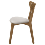 Silla de comedor auxiliar de madera Kersey color castaño (juego de 2)