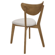 Silla de comedor auxiliar de madera Kersey color castaño (juego de 2)