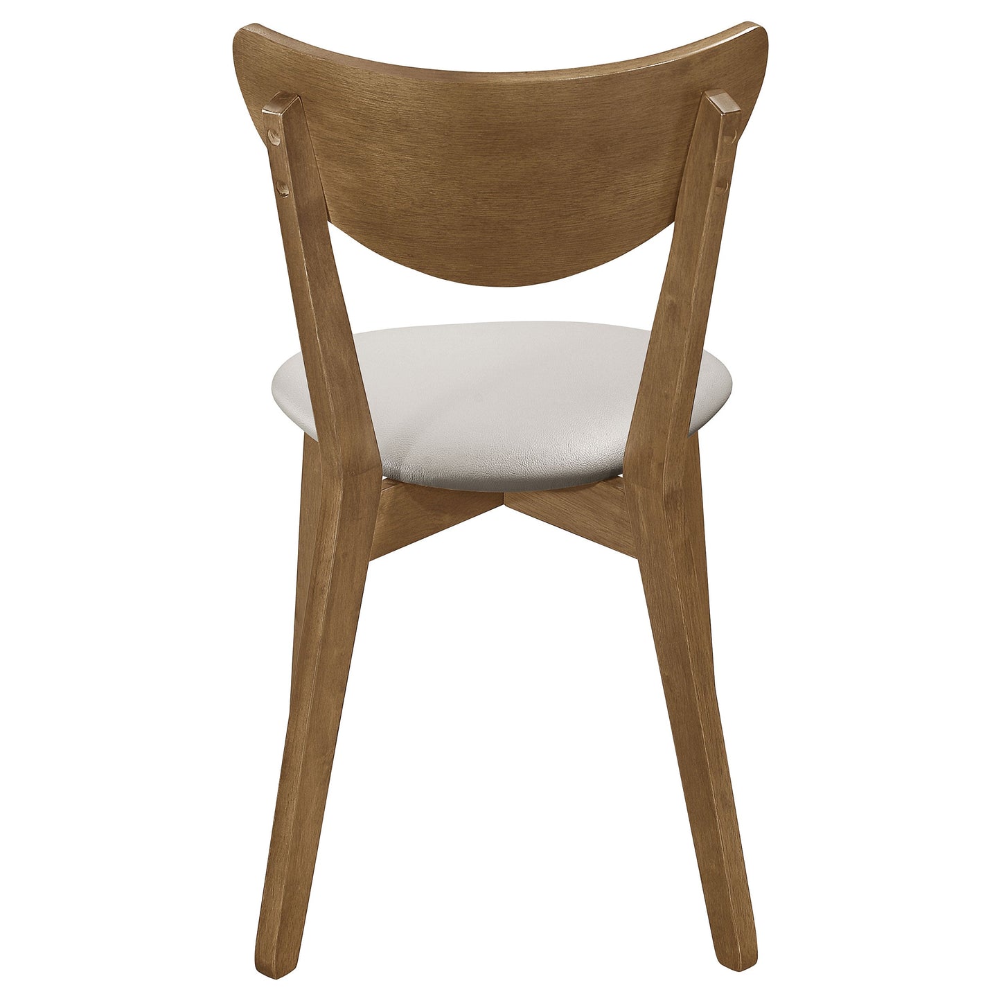 Silla de comedor auxiliar de madera Kersey color castaño (juego de 2)
