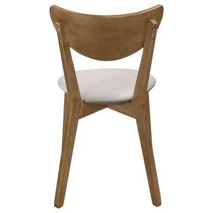 Silla de comedor auxiliar de madera Kersey color castaño (juego de 2)
