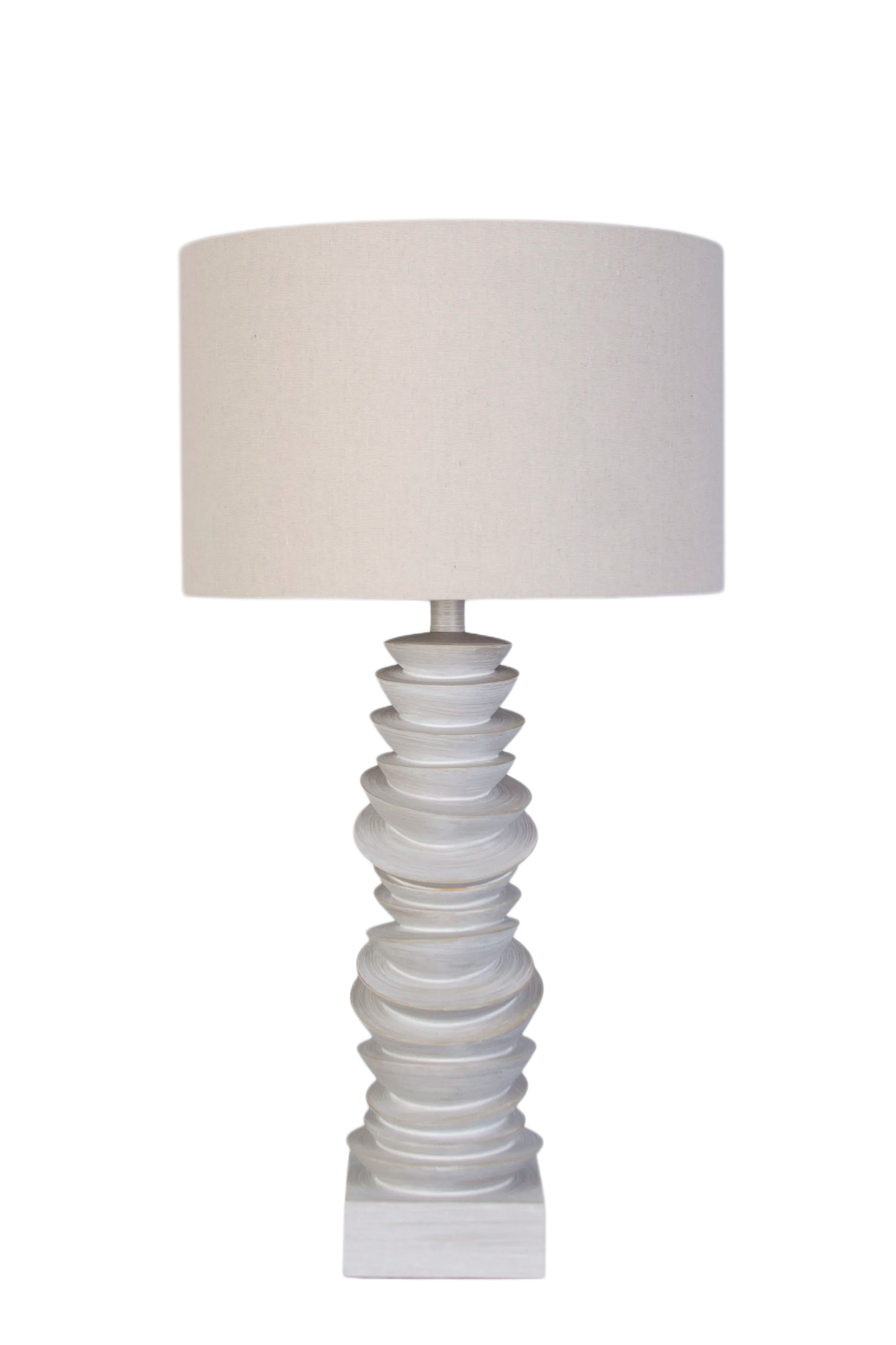 Sculpted Drift Resin Table Lamp (Case Pack 2)