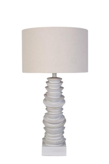 Sculpted Drift Resin Table Lamp (Case Pack 2)