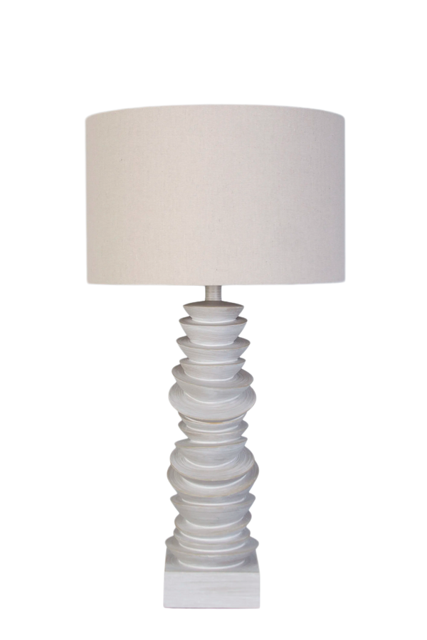 Sculpted Drift Resin Table Lamp (Case Pack 2)
