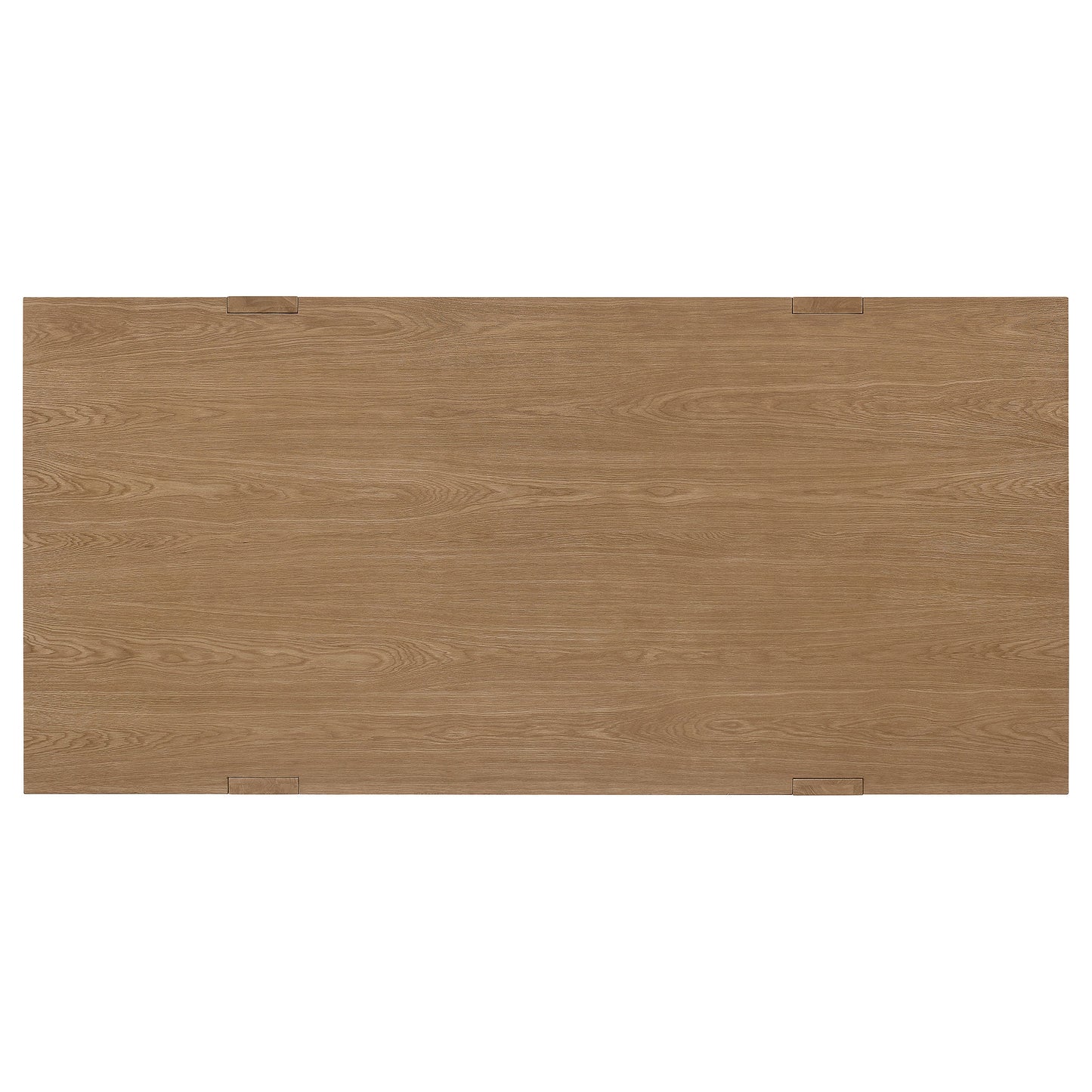 Mesa de comedor rectangular Sharon de 84 pulgadas con caballete de madera marrón