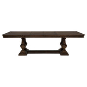Ridgewell 7-piece Rectangular Trestle Dining Set Dark Oak