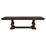 Ridgewell Rectangular Trestle Dining Table Dark Oak