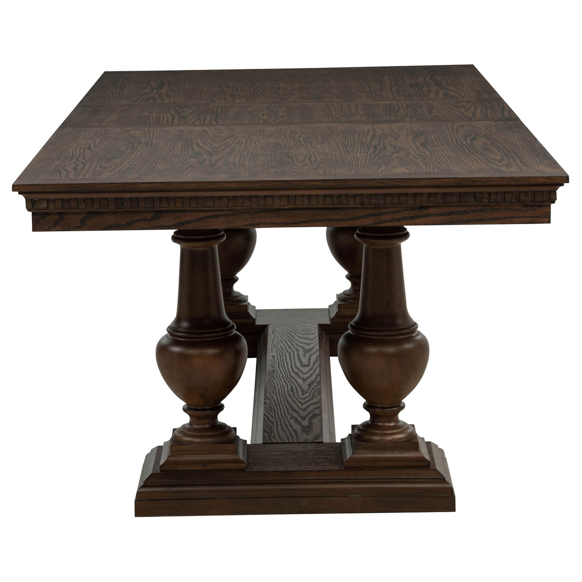 Ridgewell Rectangular Trestle Dining Table Dark Oak