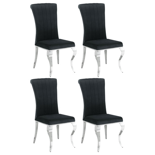 Betty Velvet Upholstered Dining Side Chair (Set of 4)
