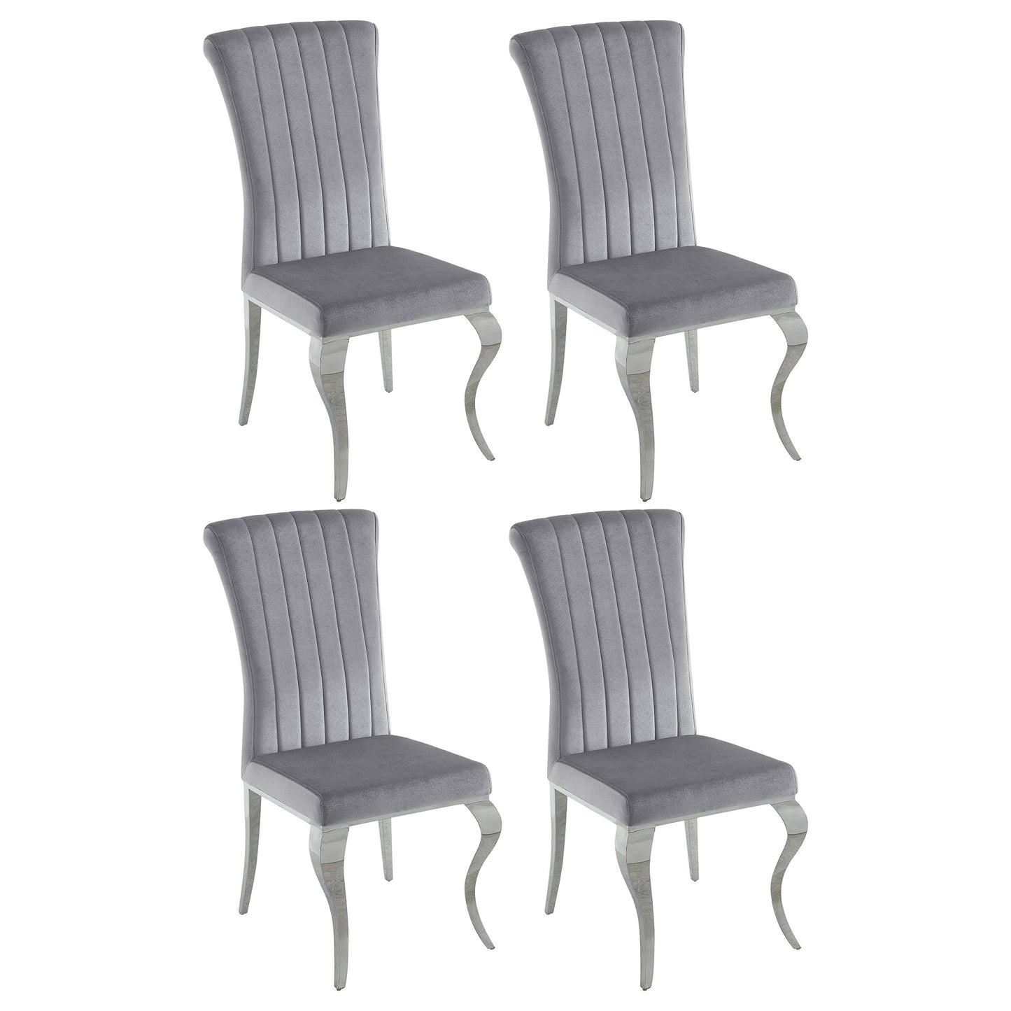 Betty Velvet Upholstered Dining Side Chair (Set of 4)