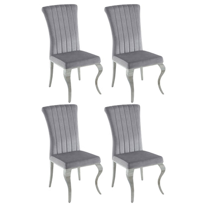 Betty Velvet Upholstered Dining Side Chair (Set of 4)