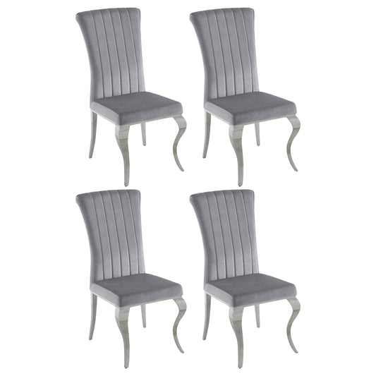 Betty Velvet Upholstered Dining Side Chair (Set of 4)