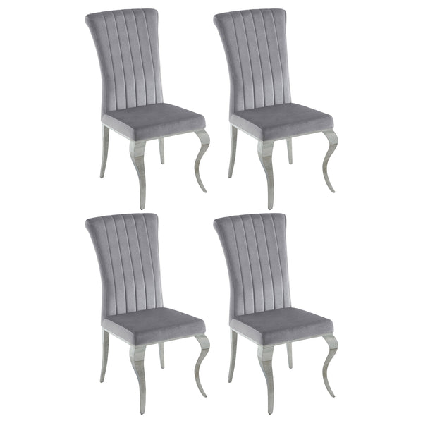 Betty Velvet Upholstered Dining Side Chair (Set of 4)