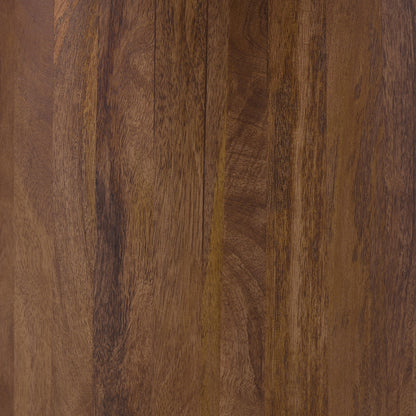 Mesa de comedor redonda Ortega de 46 pulgadas con cubierta de mármol de madera natural