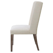 silla Bexley Fabric Upholstered Dining Side en Beige