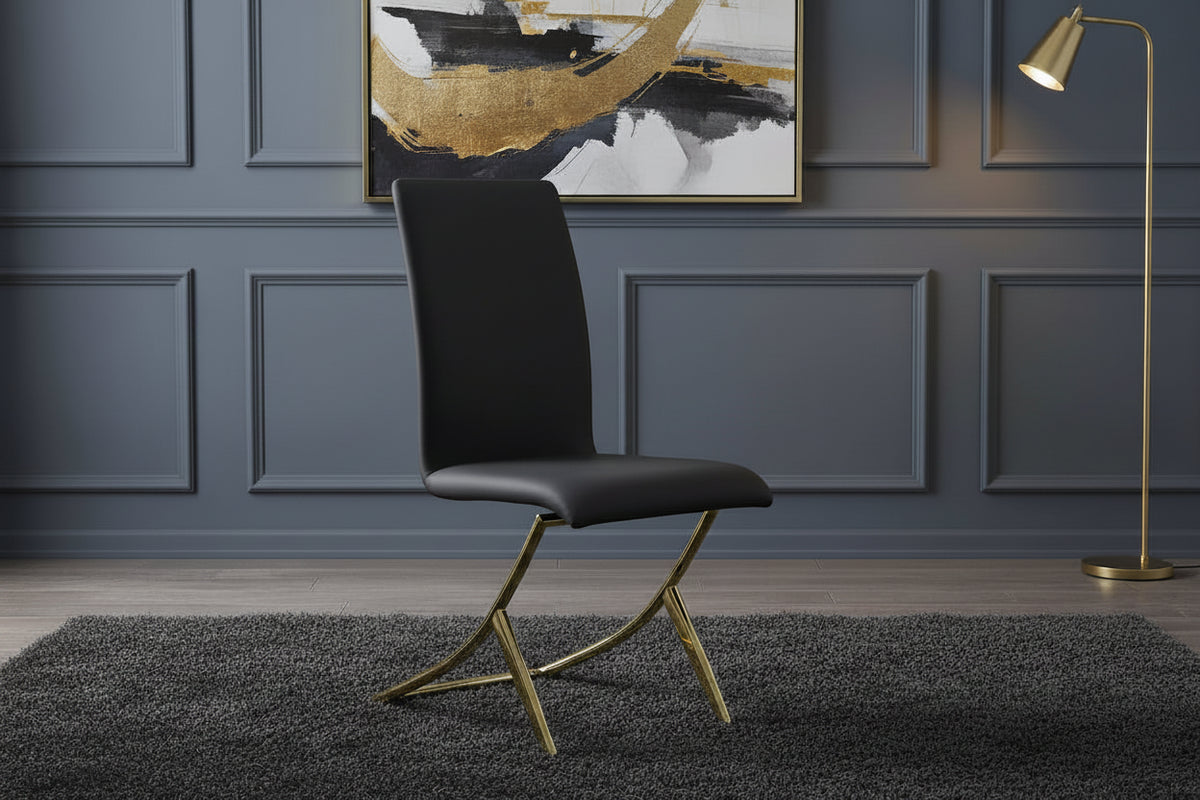 silla Carmelia Side en Negro