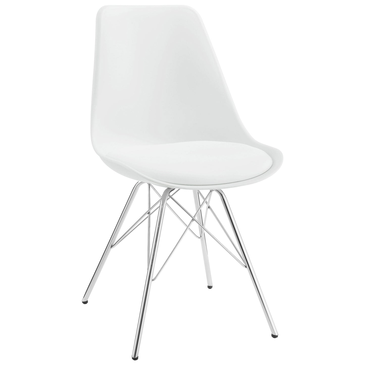 Juego de mesa de comedor redonda Lowry blanca