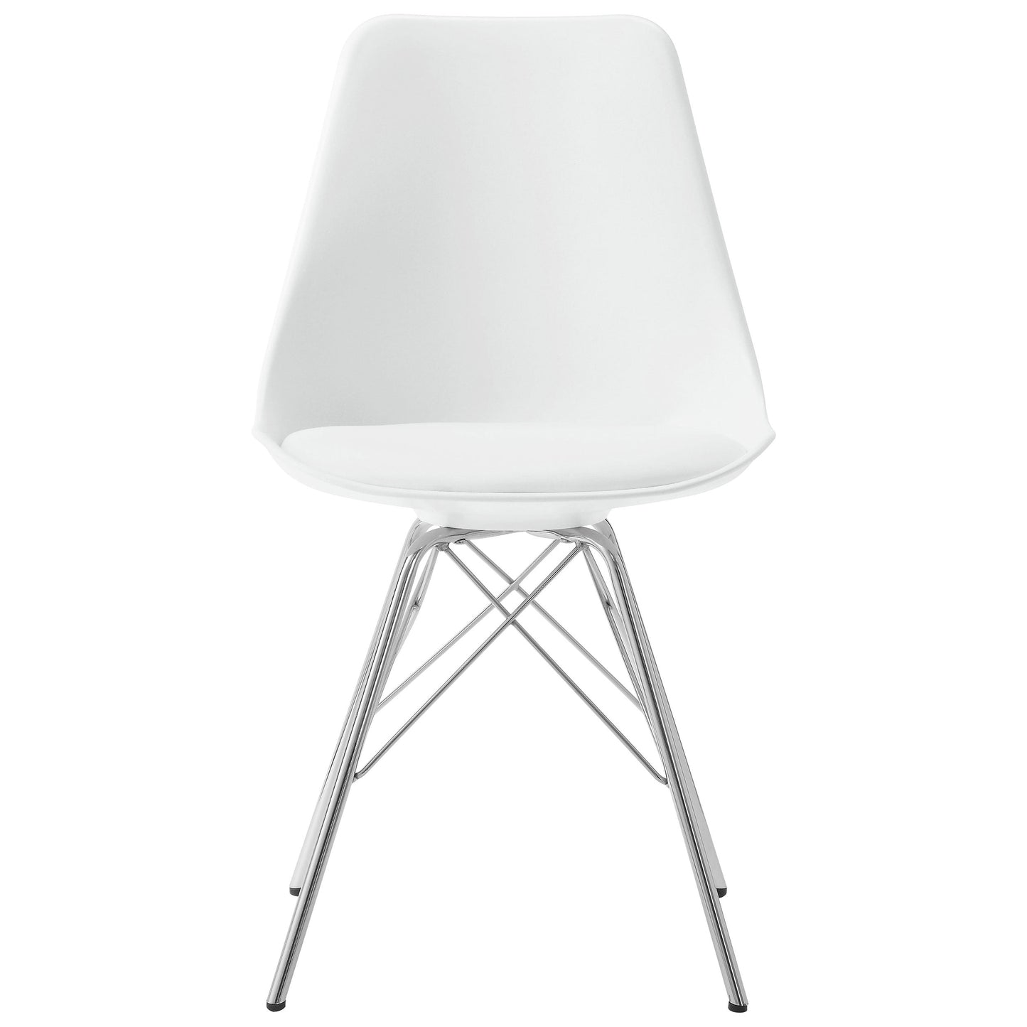 Juego de mesa de comedor redonda Lowry blanca