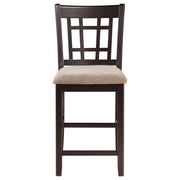 Juego de comedor Lavon de altura de mostrador ovalado en castaño claro