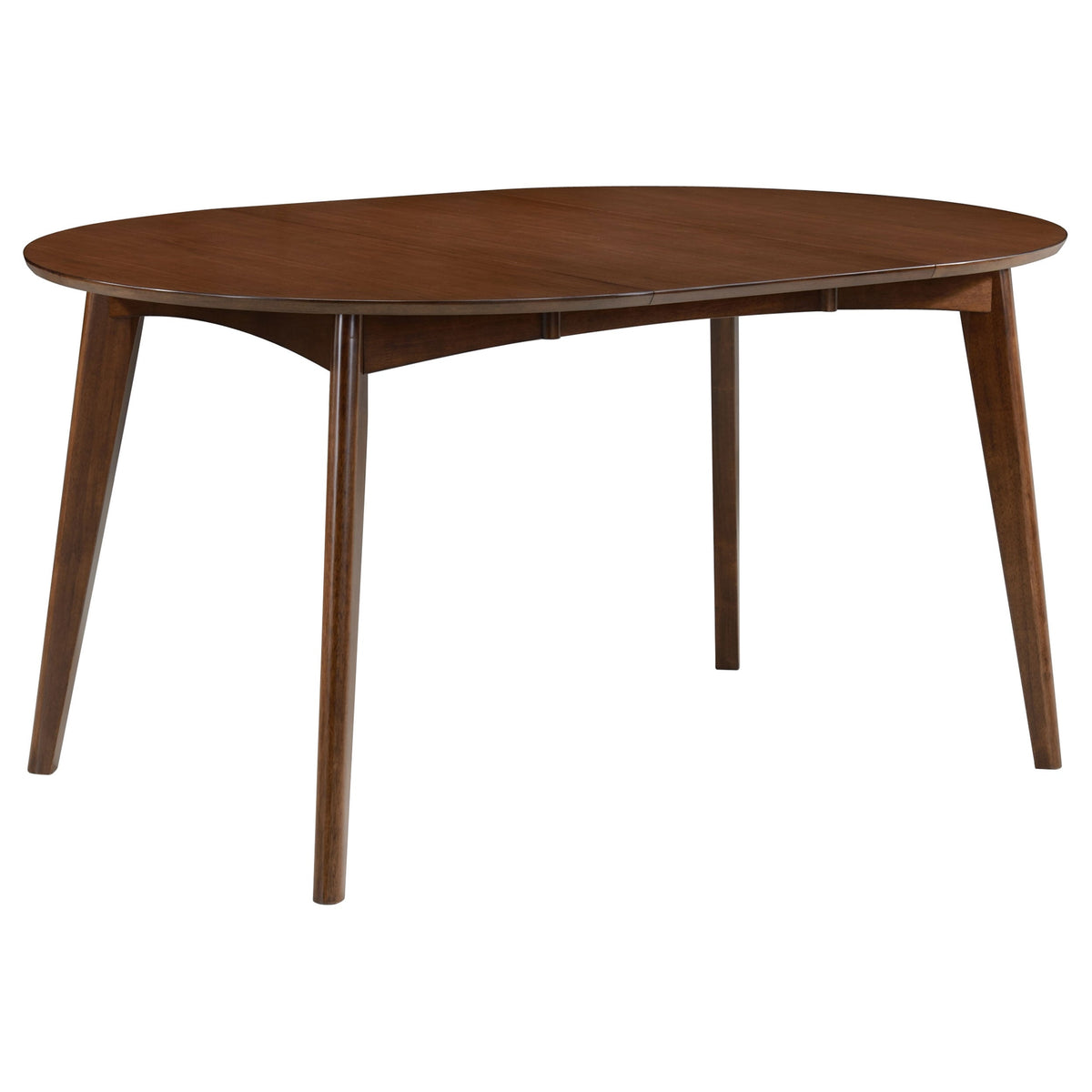 Jedda Oval Dining Table Set Dark Walnut