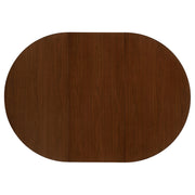 Juego de mesa de comedor ovalada Jedda en nogal oscuro