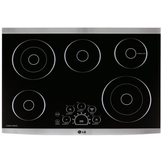  LG STUDIO Studio 30-inch Built-In Electric Cooktop with SmoothTouch™ Controls LSCE305ST IMAGE 1