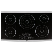  LG STUDIO 36-inch Built-In Electric Cooktop with SmoothTouch™ Controls LSCE365ST IMAGE 1