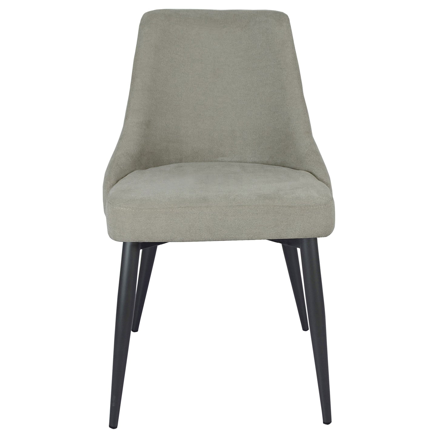 Silla de comedor tapizada Cosmo gris (juego de 2)