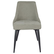 Silla de comedor tapizada Cosmo gris (juego de 2)