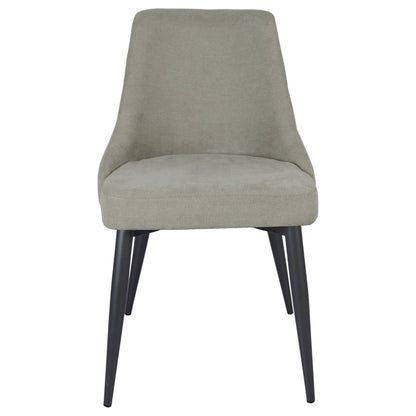 Silla de comedor tapizada Cosmo gris (juego de 2)