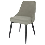 Silla de comedor tapizada Cosmo gris (juego de 2)