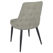 Silla de comedor tapizada Cosmo gris (juego de 2)