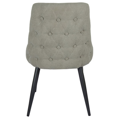 Silla de comedor tapizada Cosmo gris (juego de 2)