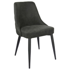Silla de comedor tapizada Cosmo gris (juego de 2)